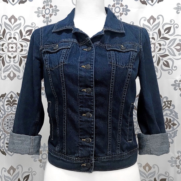 •GH BASS & CO• NWOT Dark Wash Denim Jacket - Picture 4 of 5